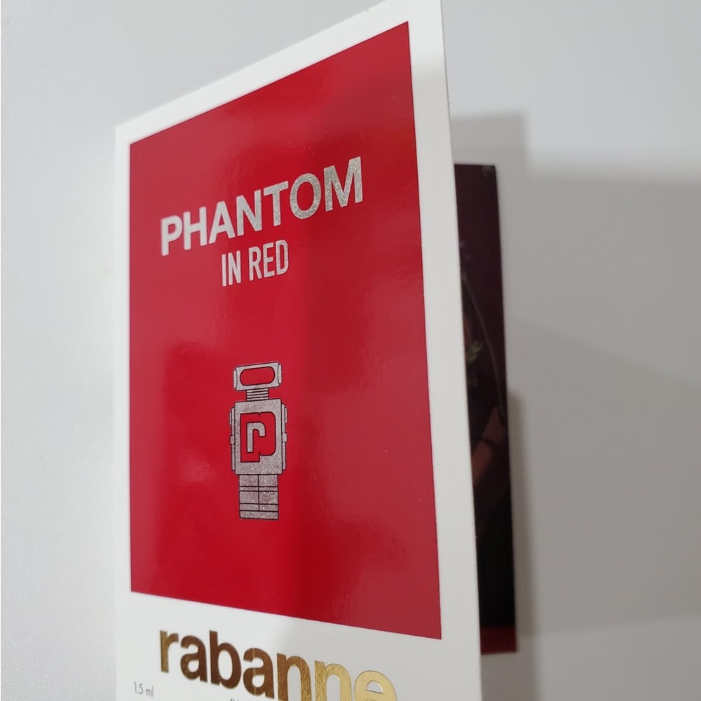 Phantom In Red Card Fragrance Sample by rabanne - Red